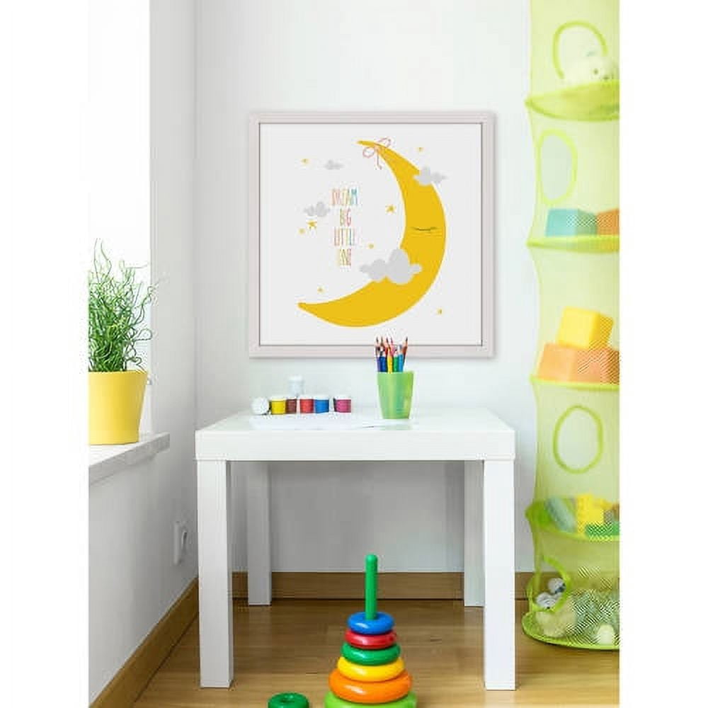 Marmont Hill "Dream Big Moon" by Karen Zukowski Framed Painting Print