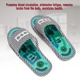 thumbnail image 3 of Reflexología Masajeadores de pies Terapia de acupuntura Zapatillas de masaje Cuidado de pies sanos Masajeador Sandalias, Acupuntura Estimulación Alivio Dolor en el arco del talón(Hombres) Amonsee No, 3 of 5