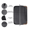 thumbnail image 2 of Funda  Para Laptop De Cuero  Gris Malubero Funda para Laptop, 2 of 4