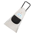 thumbnail image 3 of Delantal Delantal sin mangas de PVC ajustable Correa de bolsillo Babero de cocina Accesorio de cocina, Tipo 1, Gris y negro tholdsy HA003455-04, 3 of 6