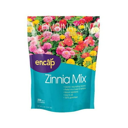 Encap 10806-6 Zinia Wildflowers Mix, Covers 200 Sq. Ft.