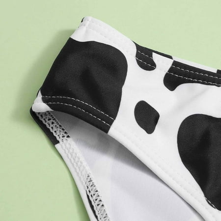 

Cathalem Girl 7 Swimsuit Baby Girl Summer Suspender Cow Print Swimwear Shorts Bikini Swimsuit Bathing Suits Girls 10-12 Swimwear Black 13-14 Years