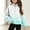 Mint Green, variant on Girls Half Zipper Sweatshirts Cute Trendy Fall Pullover Crop Tops for Teen Girls Long Sleeve Sweater Clothes Thumb Hole, Limited Time Offer Under 10 Dollars