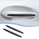 thumbnail image 1 of Tiras protectoras para bordes de puertas de coche | Adhesivo de vinilo de fibra de carbono antiarañazos | Moldura de PVC de 13 pulgadas para coches, SUV y camionetas | Blanco y negro, 1 of 8