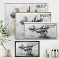 thumbnail image 4 of Designart 'Black and White Still Life Of Flowers In A Vase' Traditional Framed Canvas Wall Art Print, 4 of 5