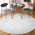 thumbnail image 2 of SAFAVIEH Berber Daphale Abstract Shag Area Rug, 9' x 12', Ivory/Grey, 2 of 6
