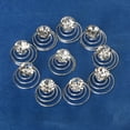 thumbnail image 4 of GAXIRE 10Ud Horquillas De Metal En Espiral Con De Rhinestone Transparentes Para Estilo Y, 4 of 5