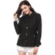 thumbnail image 5 of Chaqueta Utilitaria Ligera Allegra K con Bolsillos y Cordón para Mujer Negro XS, 5 of 6