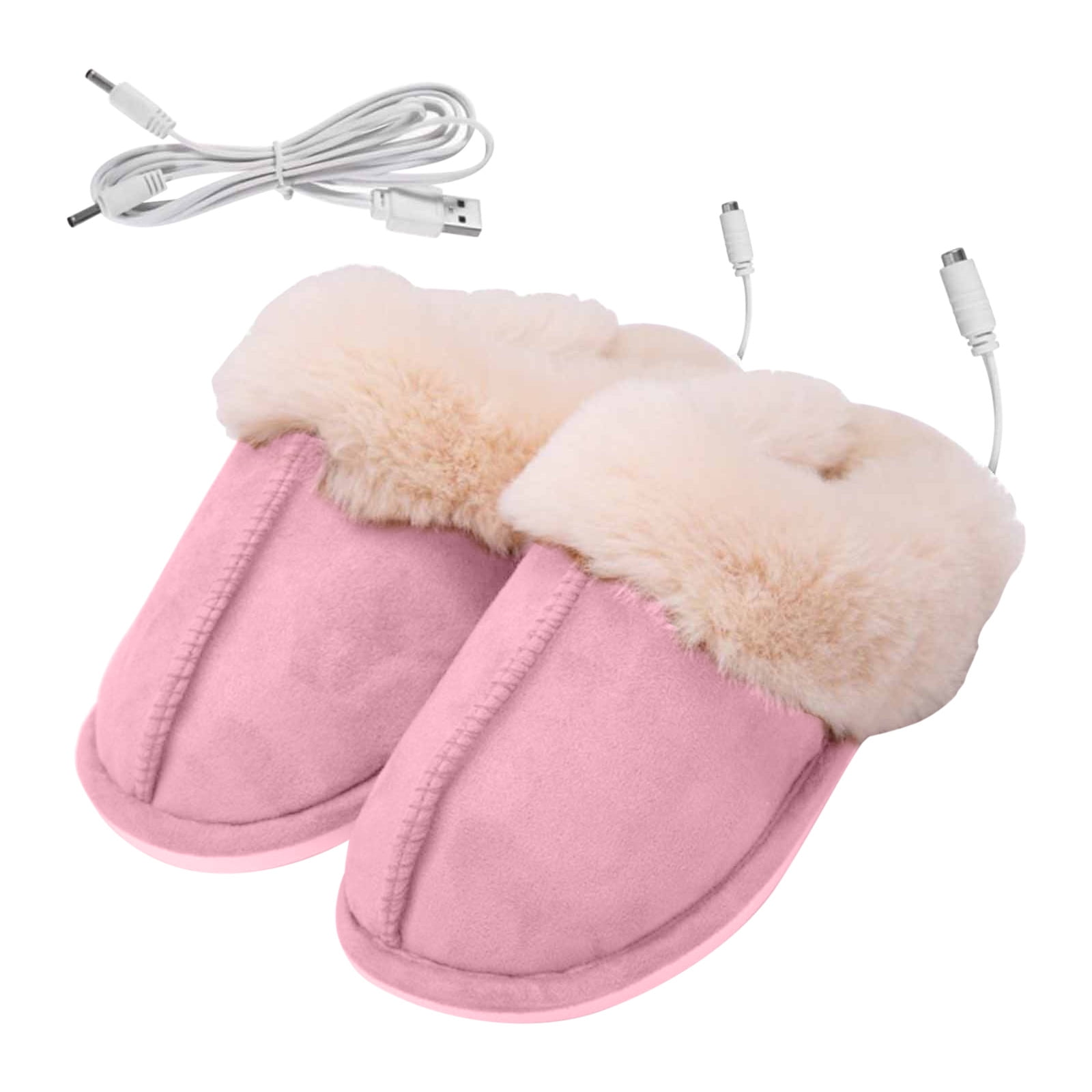 Zeceouar Heated Foot Warmer Slippers for Men Women Mens Womens