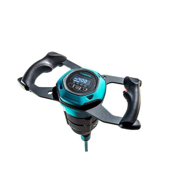 Collomix Expert Xq6 120V Mixer, 8-Speed Control (300-750 Rpm), Built-In Consistency Timer, Repeatable Volume Mixing Up To 24 Gal