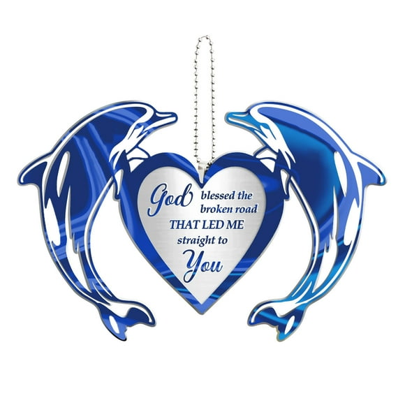 Iumwxz Pendentif Romantique de la Saint-Valentin Peint en Acrylique Décoration Suspendue pour Maison Salon Chambre Voiture Décoration Suspendue Ornements en Acrylique Bleu Offres sur sports & Loisirs