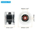 thumbnail image 2 of Uxcell 70mm 78A with Red ABEC-9 Soft Cruiser Wheels Street Wheels Skateboard, Clear Black 4 Pack, 2 of 5