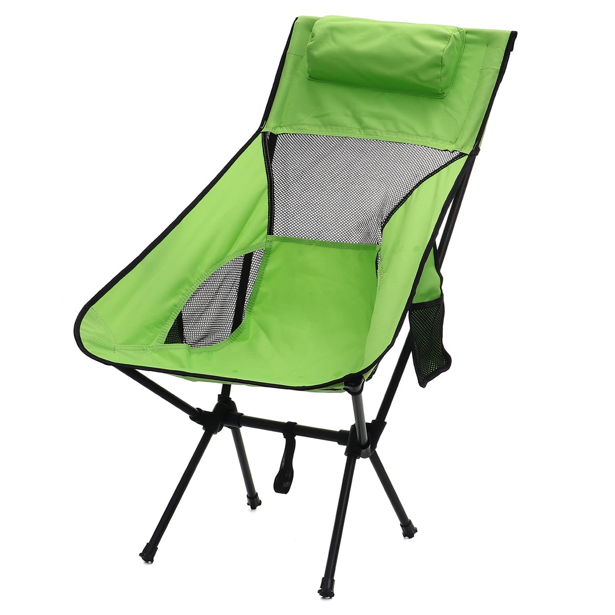 Alohelo Camping Chair, Lightweight Folding High Back Chair With Headrest, Portable Compact For