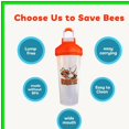 thumbnail image 5 of Clear Orange Sports Shaker Blender Bottle for Protein and Pre Workout, 5 of 5