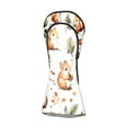 thumbnail image 6 of Golf Head Covers - Squirrel & Pine Cones Design, Premium Waterproof PU Leather, Plush Lining, Fits Driver/Hybrid, Forest-Themed Golf Gift, 6 of 10