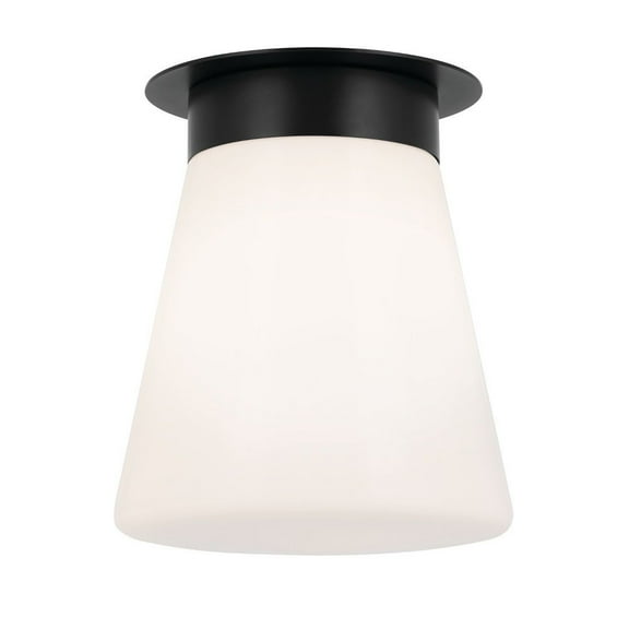 52585BK Kichler Lighting Albers - 1 Light Flush Mount-10 Inches Tall and 8.5 Inches Wide-Black Finish
