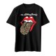thumbnail image 1 of The Rolling Stones - Camiseta Lengua de Estampado de Leopardo de Algodón para Adultos Unisex (Negro), 1 of 2