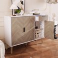 thumbnail image 4 of Kosynda Sideboard Buffet Cabinets with Drawer, Wood Coffee Bar Storage Cabinet with and 1 Adjustable Shelf for Kitchen, Entryway, Dining Room, Natural, 4 of 13