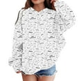 thumbnail image 2 of XXWXYD Girls Funny DIY Hand Painted Hoodies, Kids Casual Print Sweatshirt Color Your Own with Markers, Long Sleeve Tops for Age 2-12 Years Artistic Fun, 2 of 3