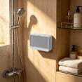 thumbnail image 4 of Bathroom Soap Dish, Bar Soap Holder with Lid, Wall Mounted Soap Box for Shower, Bathroom, Kitchen Sink, Keep Soap Bars Dry, Waterproof Dustproof, Gray, AKLJWH, 4 of 6