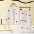 thumbnail image 5 of NAISIBABY Girls Homewear Outfit Set,Print Long Sleeve Tops+ Pants Air-Conditioned Comfort Sets White Size 12, 5 of 5