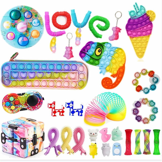 Juguete sensorial Push Bubble Fidget para aliviar el estrés del autismo