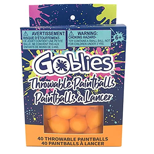 Goblies Throwable Paintballs Orange 40 CT