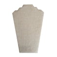 thumbnail image 3 of Jewelry Display Bust Necklace Easel Stand Chain Holder Elegant Beige Velvet for Business Decoration Gallery Showcase, 3 of 9