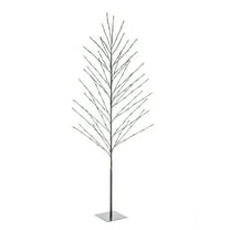 LuxenHome Lighted LED 70.87" H Artificial Brown Birch Twig Branch Tree, Indoor and Outdoor