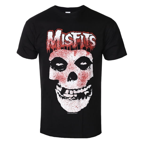 Misfits - Camiseta Goteo de Sangre de Algodón para Adultos Unisex (Negro)