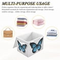 thumbnail image 7 of Foldable Fabric Storage Bin With Handle Collapsible Basket Box Storage With Lid Organizer Flat Design Butterfly, 7 of 7