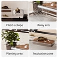 thumbnail image 4 of Small turtle tank with sun drying platform climbing platform dedicated feeding, 4 of 5