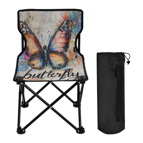 BZSMCE Camping Chairs Modern Blueberry Burst Pattern Folding chair