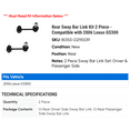 thumbnail image 2 of Rear Sway Bar Link Kit 2 Piece - Compatible with 2006 GS300, 2 of 2