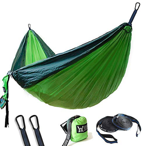 Yard Travel Lightweight Nylon Portable Hammock L W Best Parachute Double Hammock for Backpacking 118 x 78 Beach Camping WINNER OUTFITTERS Double Camping Hammock