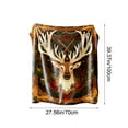 thumbnail image 3 of WEGFTDUOP Christmas Print Blanket Comfortable And Soft Flannel Blanket Merry Christmas Blanket Suitable For Bedroom Sofa Christmas Decoration 75X100cm Blankets And Throws, Bed Blankets, 3 of 7