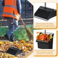 thumbnail image 4 of Efoee Dust Pans with Long Handle Set 36.6 Inch Commercial Dust Pan with Comb Large Plastic Stand up DustPans for Outdoor Indoor Restaurant Home Office Floor Cleaning,Black, 4 of 6