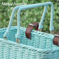 thumbnail image 3 of GLFILL Panier de Vélo Accessoires de Vélo Usage Polyvalent Poignées Doubles Robustes Bleu, 3 of 9