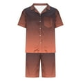 thumbnail image 4 of GERsome Men's 2 Piece Pajamas Sets Short Sleeve Button Down Sleepwear and Shorts Soft Loungewear Sets with Pockets S-2XL, 4 of 5