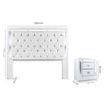 thumbnail image 5 of Cabecera KS con un buro Emilia Blanco y Plata Kessa Muebles, 5 of 5