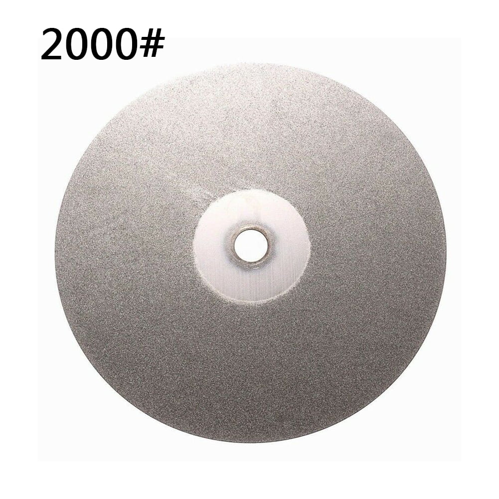 6" 150mm Diamond Coated Flat Lap Wheel Jewelry Polish Grind Disc 80~3000 Grit vb