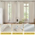 thumbnail image 6 of nch Pleated Light Blocking Drapes 90 Inches Long |  Linen Light Blocking Drapes for Bedroom,  Thermal Room Darkening Drapes for Living Room,  Farmhouse Window Drapes 2 Panel Pair Kit,  Beige, 6 of 9