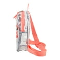 thumbnail image 6 of Eastsport Unisex Clear Mini Backpack, Peach Cluster, 6 of 6
