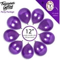 thumbnail image 2 of Pearl Purple Balloons - 12 Inch Latex Balloons - 100 Pack, 2 of 8