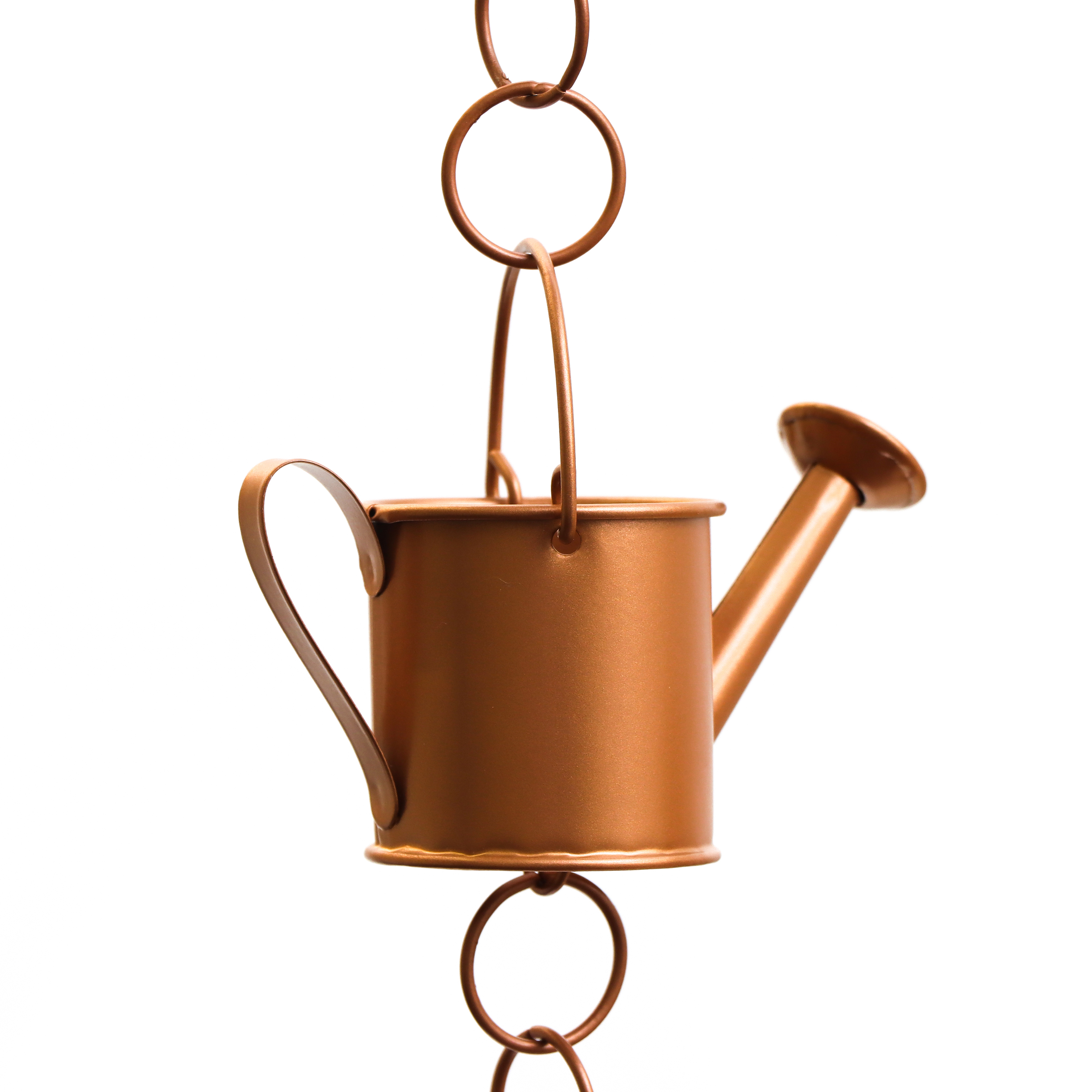 Copper Colored Rain Chain for Gutters & Downspouts (Umbrella Design)