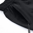 thumbnail image 7 of Besolor Running Shorts for Men Drawstring Elastic Waisted Lightweight Quick Dry Workout Athletic Beach Shorts with Multi Pockets(Large,Black), 7 of 7
