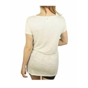 Active Life Womens Size Large Open Shoulder Top, Half Moon/White