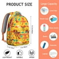 thumbnail image 2 of Boho Tropical Backpack Hawaiian Print Jungle Floral School Bag Vibrant Exotic Summer Backpack for Students, 2 of 6