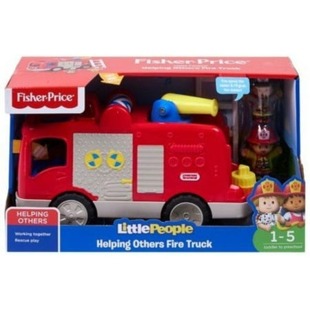 Fisher-Price Little People, Helping Others Fire Truck, Press the driver’s seat for sounds, songs & phrases! By FisherPrice