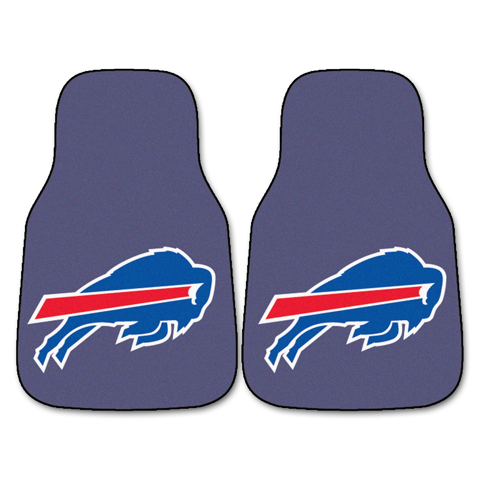 Buffalo Bills 2pc Carpeted Car Mats 17"x27"